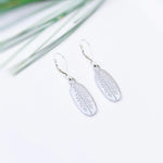 Silver Pine Tree Earrings dangle handmade jewelry gift for hikers and nature lovers minimalist winter pine tree jewelry for her