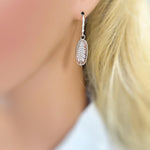 Silver Pine Tree Earrings dangle handmade jewelry gift for hikers and nature lovers minimalist winter pine tree jewelry for her