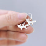 Silver Fox Earrings dangle handmade nature woodland animal Jewelry minimalist cottagecore earrings gift for women daughter sister bff friend