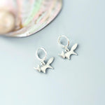 Silver Fox Earrings dangle handmade nature woodland animal Jewelry minimalist cottagecore earrings gift for women daughter sister bff friend