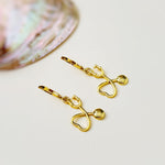 Stethoscope Earrings silver, gold heart unique nursing gift for medical school students graduation doctors rn nurse practitioners sister bff