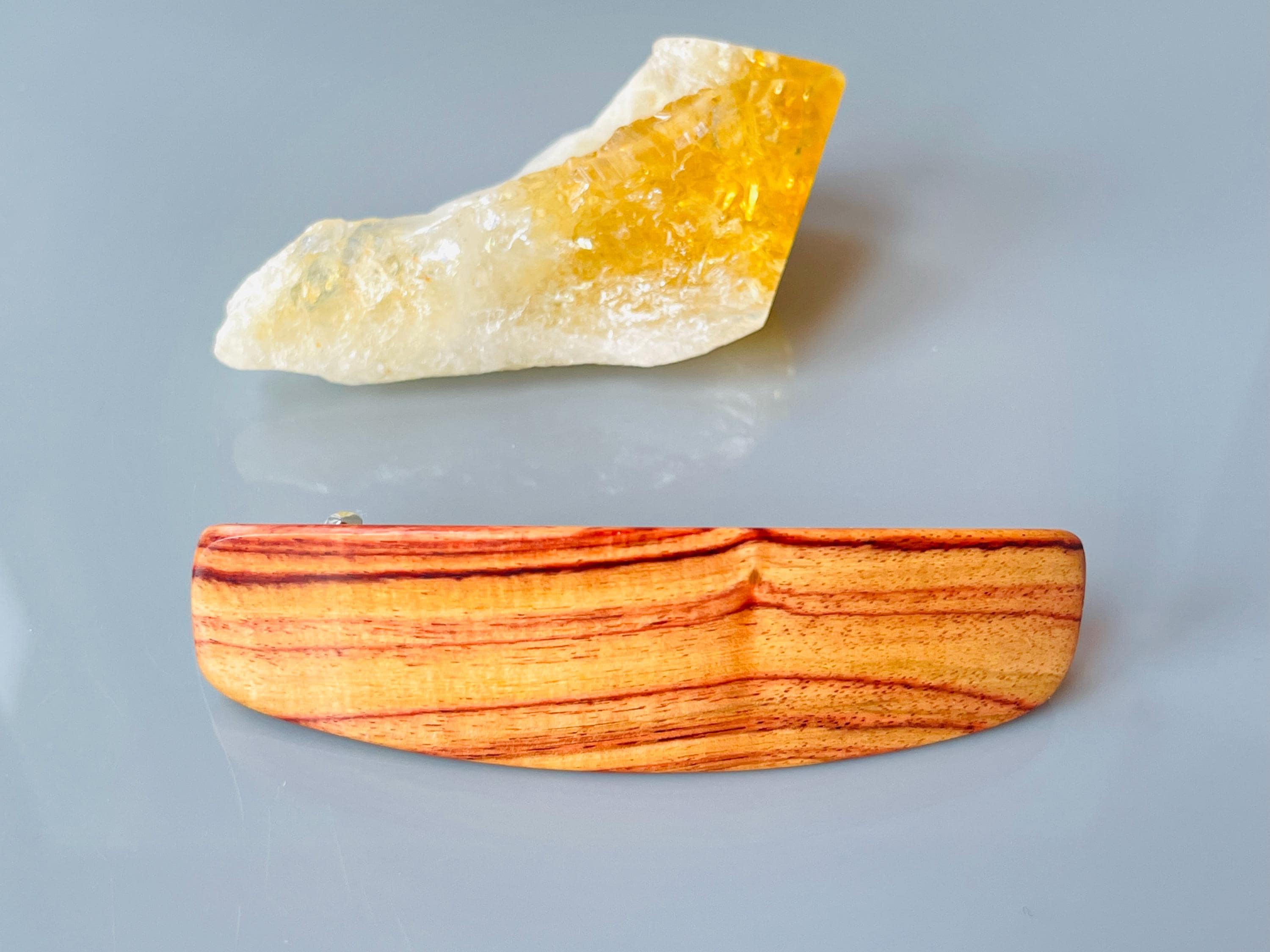 Large Hair Clip for Women Tulipwood Rosewood wooden barrette for long hair