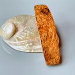 Small Hair Clip, wood non slip, fine hair Barrette for women Cherry Burl Local Wood 5th Anniversary gift for wife girlfriend minimalist claw