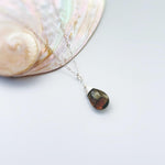 Dainty Smoky Quartz Necklace Sterling Silver, 14k Gold Fill handmade brown gemstone Jewelry Handmade Gift for wife, sister, girlfriend mom