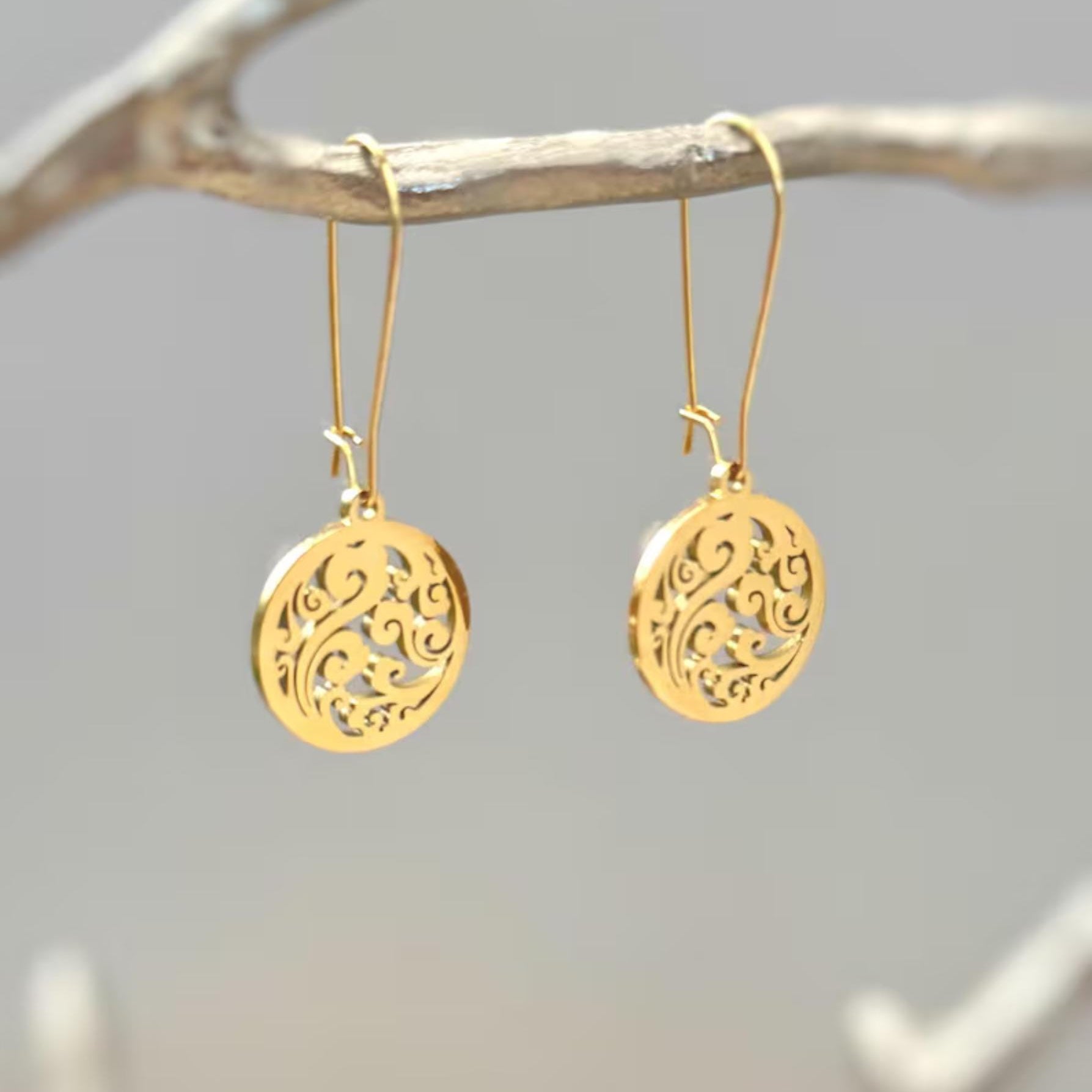 Dainty Filigree Cloud Necklace sky wave pendant handmade jewelry gift for outdoor nature lovers and adventurers sister, mom, girlfriend bff