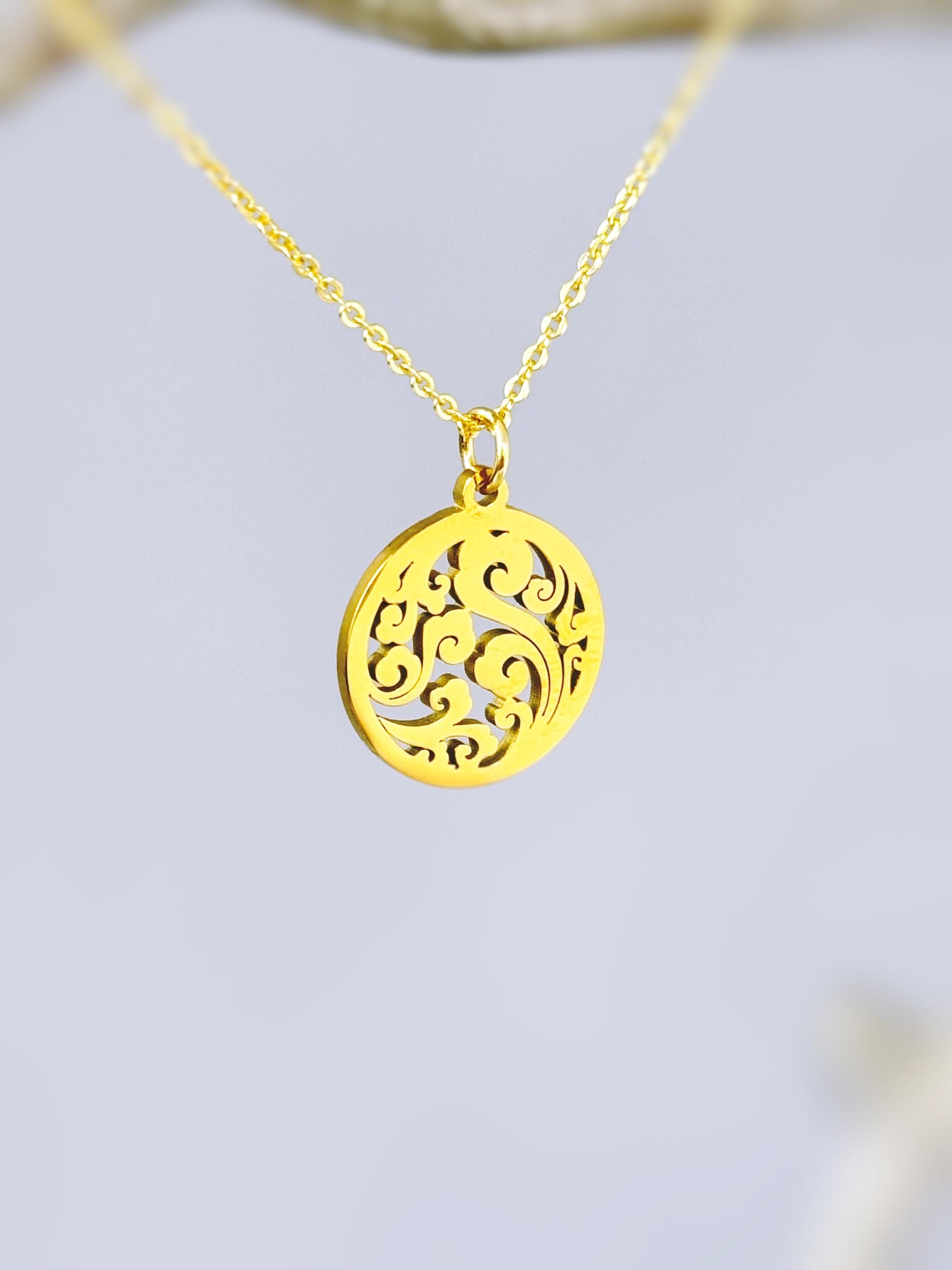 Dainty Filigree Cloud Necklace sky wave pendant handmade jewelry gift for outdoor nature lovers and adventurers sister, mom, girlfriend bff