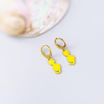 Dainty Cat Earrings dangle gold Huggie Hoops handmade silver kitten jewelry unique gift for cat moms, animal lovers veterinarians, vet techs