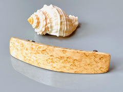 Large Birdseye Maple Wooden Hair Barrette