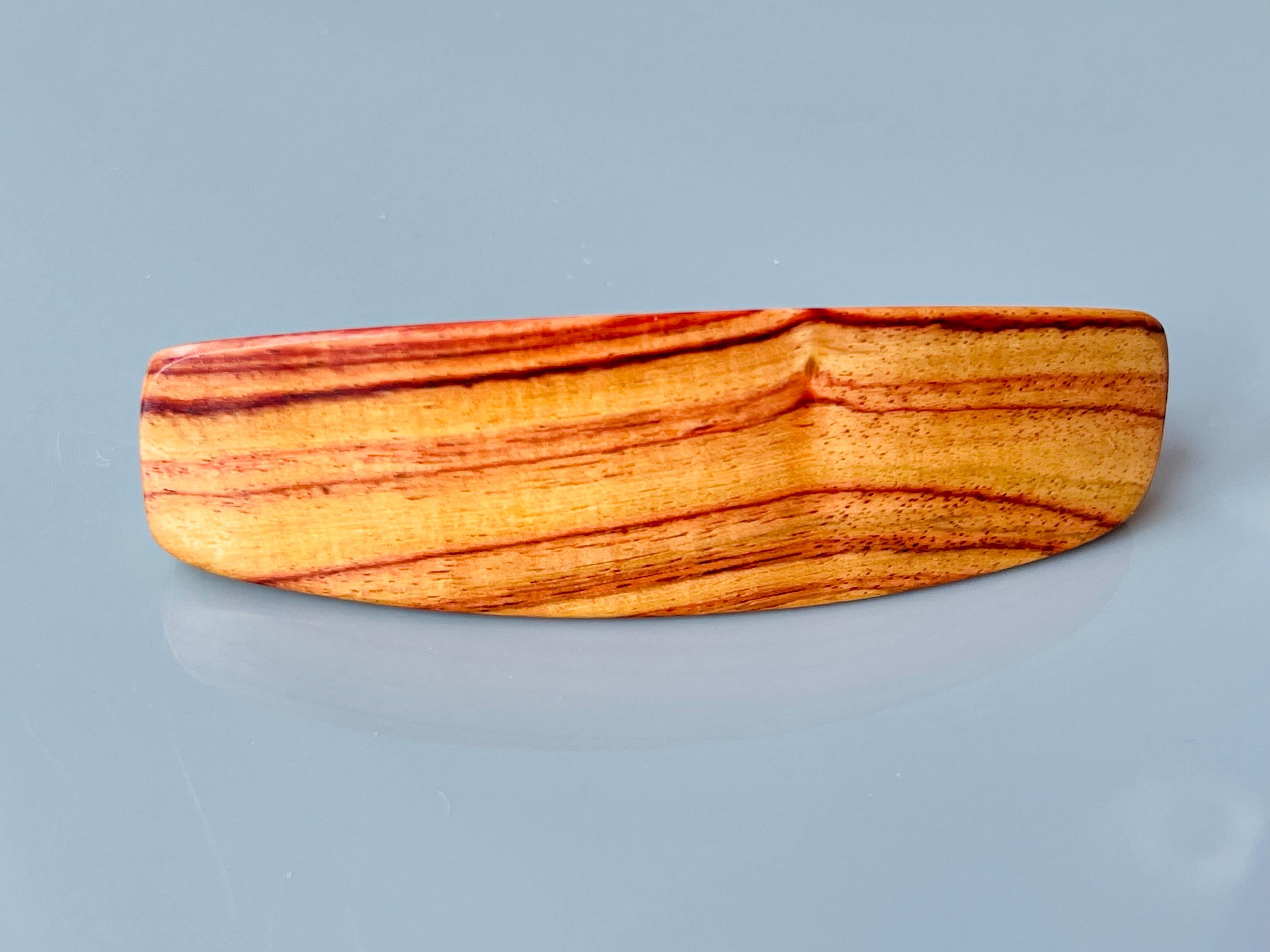 Large Hair Clip for Women Tulipwood Rosewood wooden barrette for long hair