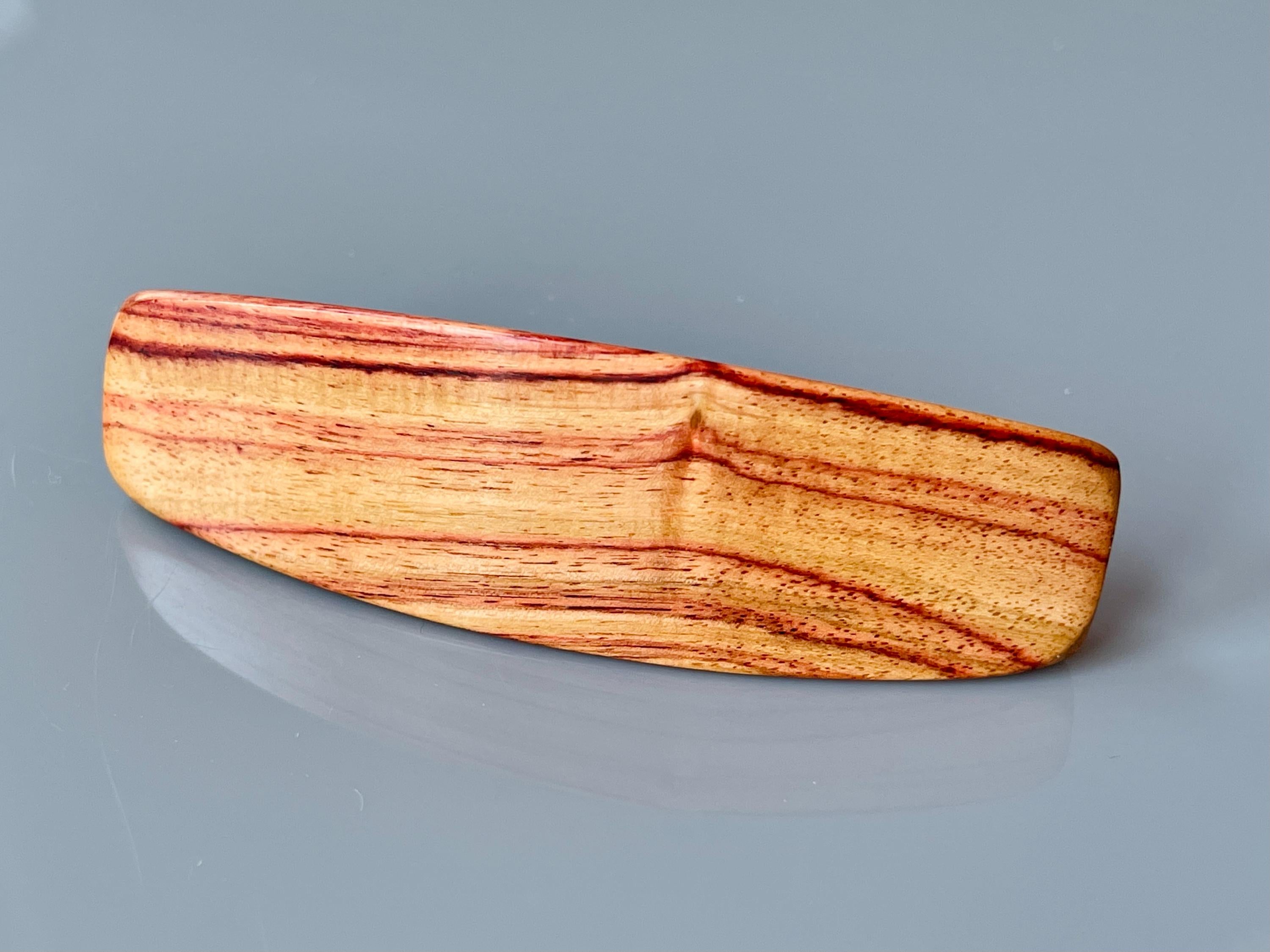 Large Hair Clip for Women Tulipwood Rosewood wooden barrette for long hair