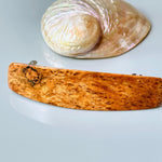 Small Hair Clip, wood non slip, fine hair Barrette for women Cherry Burl Local Wood 5th Anniversary gift for wife girlfriend minimalist claw