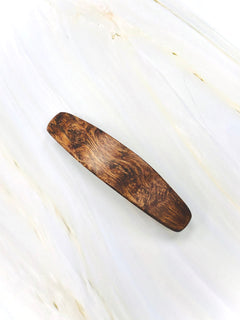 Hair Clip for thick hair Large barrette for Long hair claw Pyinma wooden French Hair barrette gift for wife girlfriend