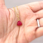 Ruby Necklace Gold