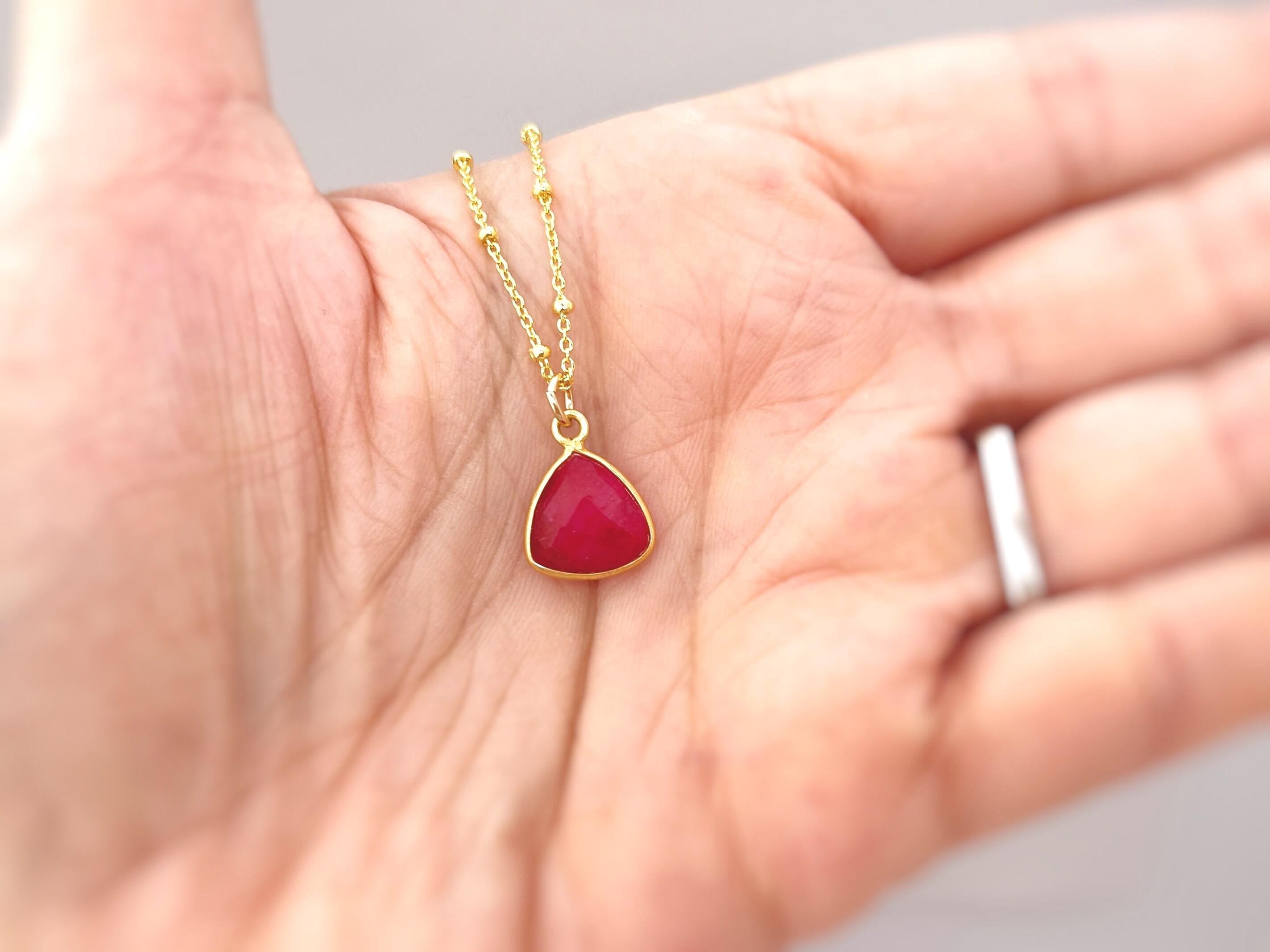Ruby Necklace Gold