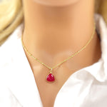 Ruby Necklace Gold