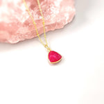 Ruby Necklace gemstone Solitaire Necklace