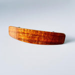 Curly Koa wood hair clips, Hawaiian wood barrettes, Small Fine Hair barrette, Children's hair wooden hair clips, 5th anniversary gift