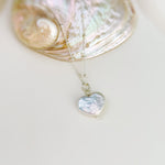 Baroque Pearl Necklace 14k gold, sterling silver dainty real freshwater pearl necklace for women single June birthstone gift for mom, wife