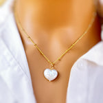 Baroque Pearl Necklace 14k gold, sterling silver dainty real freshwater pearl necklace for women single June birthstone gift for mom, wife