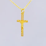 Crucifix Necklace Gold Dainty Catholic jewelry Jesus cross Christian faith necklace religious confirmation baptism Gift for her, daughter