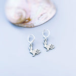 Bunny Rabbit Earrings Dangle Silver, Gold Huggie Hoops cute Spring jewelry Easter Gift for her cottagecore woodland creature nature jewelry
