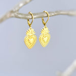 Sacred Earrings Gold, Silver Dangle religious faith jewelry for women Christian Jewelry, Catholic Faith Confirmation Gift for her, women