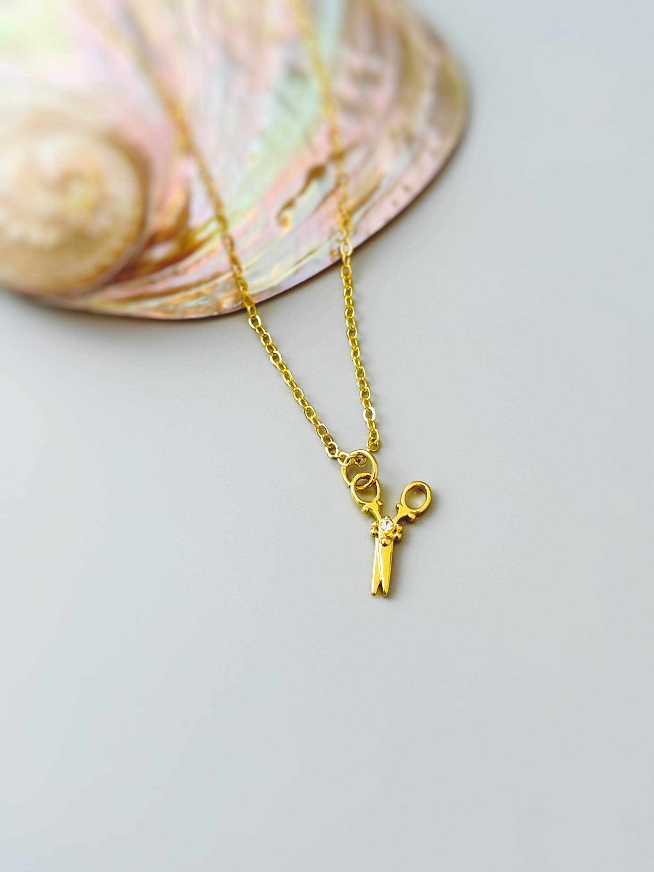 Dainty Scissor Bracelet Silver, Gold cute salon stylist cosmetology hairdresser gift for women wlw lesbian pride month jewelry gift for her