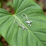 Silver Frog Earrings dangle