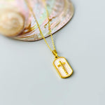 Crucifix Necklace Gold Dainty Catholic jewelry Jesus Christian cross faith necklace religious confirmation baptism Easter Gift for her woman