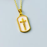 Crucifix Necklace Gold Dainty Catholic jewelry Jesus Christian cross faith necklace religious confirmation baptism Easter Gift for her woman