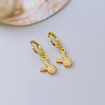 Dainty Bunny Earrings Dangle Gold Huggie Hoops cute Spring jewelry Easter Gift for her cottagecore woodland creature nature rabbit jewelry
