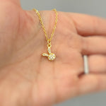 Tiny Bunny Necklace Gold cute spring jewelry Easter Gift for her cottagecore woodland creature nature rabbit jewelry gift for daughter bff