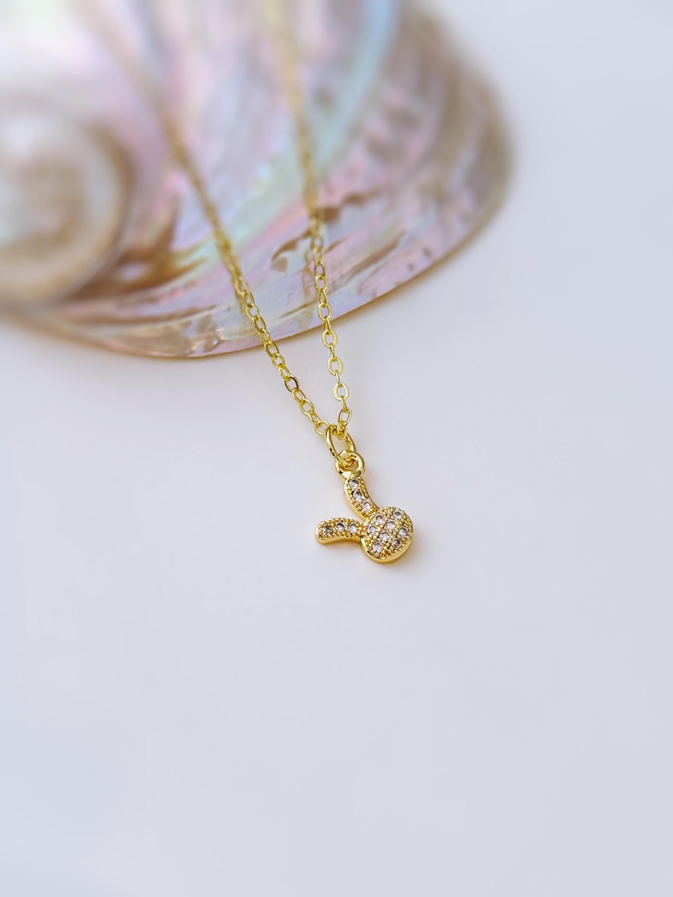 Tiny Bunny Necklace Gold cute spring jewelry Easter Gift for her cottagecore woodland creature nature rabbit jewelry gift for daughter bff