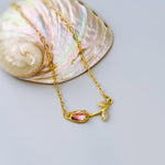 Dainty Tulip Bracelet Gold elegant spring jewelry flower Mothers Day gift for mom, women gardeners pink botanical April Birth flower jewelry