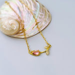 Dainty Tulip Bracelet Gold elegant spring jewelry flower Mothers Day gift for mom, women gardeners pink botanical April Birth flower jewelry