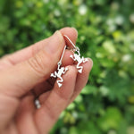 Silver Frog Earrings dangle