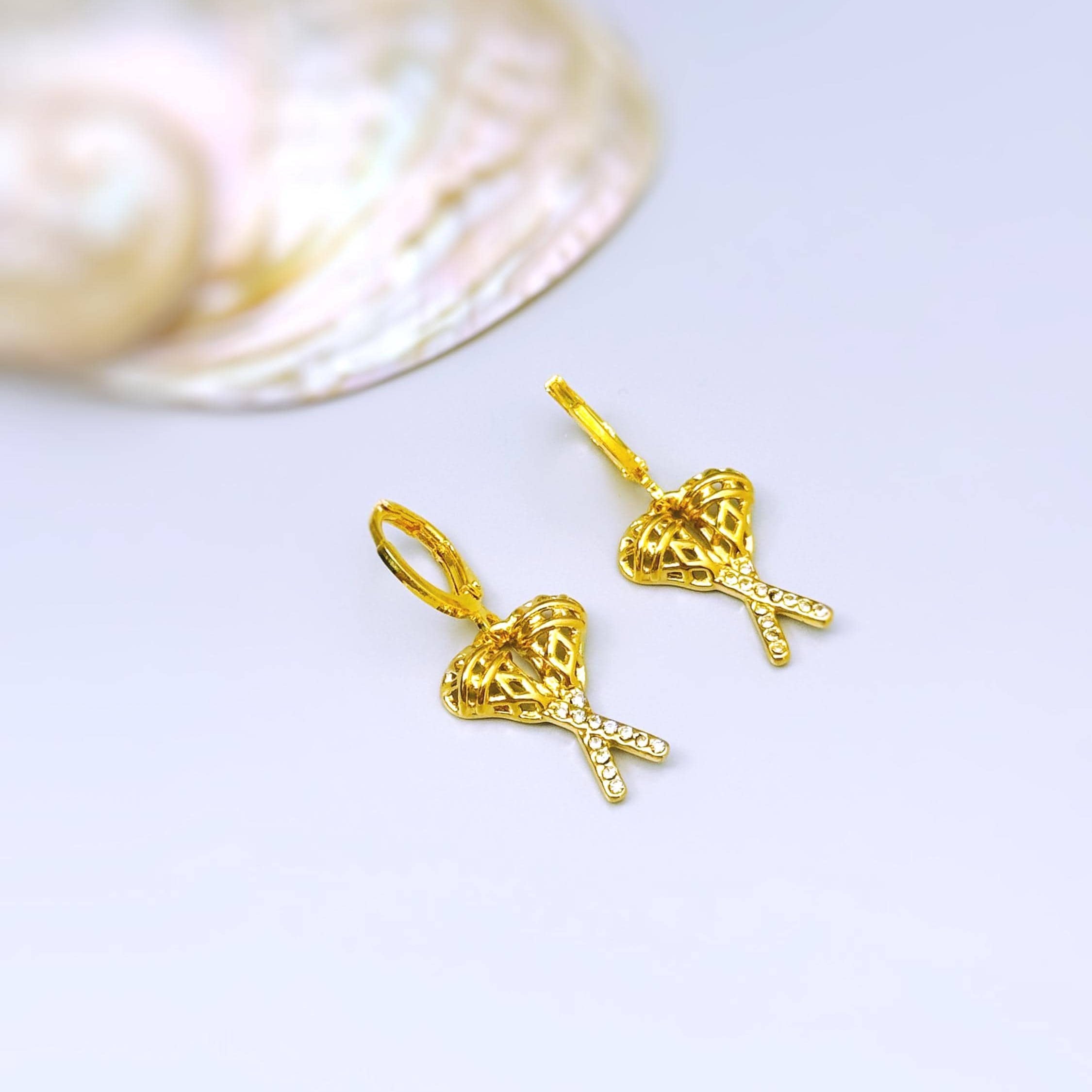 Lacrosse Earrings Gold Leverbacks, Lacrosse Jewelry, team mom coach gift for Her, Sports Earrings, cute sporty lax Lacrosse accessories