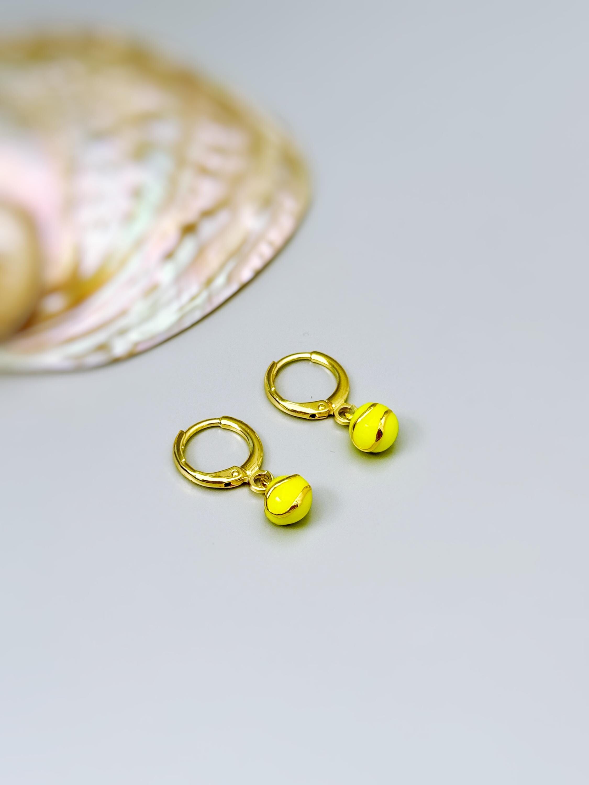 Dainty softball Earrings Gold Huggie Hoops Softball Jewelry, Softball Gift for team moms Sports Earrings for women cute sporty accessories