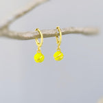 Dainty Tennis Earrings Gold Huggie Hoops Softball Jewelry, Softball  Gift for team moms Sports Earrings for women cute sporty accessories