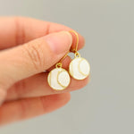 Baseball Earrings Gold leverbacks Baseball Jewelry, Baseball Gift for team moms little league Sports Earrings for women sporty accessories