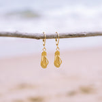 Flip Flop Earrings, gold cute boho beachy Summer Earrings ocean jewelry for women, unique fun whimsical novelty gift for women surfers