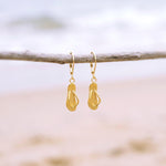 Flip Flop Earrings, gold cute boho beachy Summer Earrings ocean jewelry for women, unique fun whimsical novelty gift for women surfers