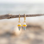 Pastel Ice Cream Necklace gold cute summer jewelry gift for her unique fun miniature food jewelry for women colorful gift for teens, bff