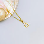 Tiny Crystal Wishbone Necklace Gold, Lucky Charm Necklace, Dainty Minimalist Jewelry, Good Luck Gift for women, Delicate Layering Necklace