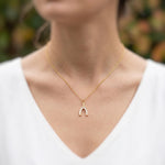 Mother of Pearl Wishbone Necklace Gold, Lucky Charm Necklace, Dainty Minimalist Jewelry, Good Luck Gift for her Layering Necklace for women