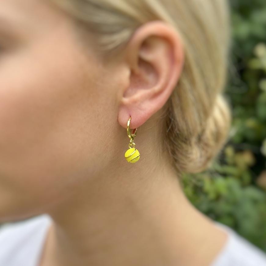 Dainty softball Earrings Gold Huggie Hoops Softball Jewelry, Softball Gift for team moms Sports Earrings for women cute sporty accessories