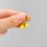 Dainty softball Earrings Gold Huggie Hoops Softball Jewelry, Softball Gift for team moms Sports Earrings for women cute sporty accessories