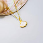 Mother of Pearl Shell Necklace Gold Summer Jewelry June Birthstone Nautical Ocean Coastal Beach Jewelry Gift for Her Shell Pendant for women