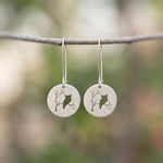 Silver Owl Earrings dangle