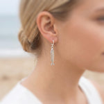 Sardine Earrings Silver, Gold Huggie Hoops, cute fish earrings trendy ocean jewelry, unique whimsical novelty coastal nautical gift for her